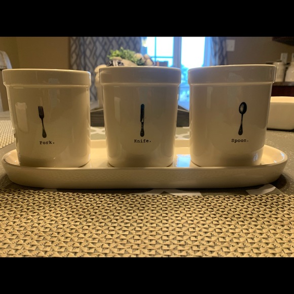 Rae Dunn Utensil holders - Picture 2 of 3